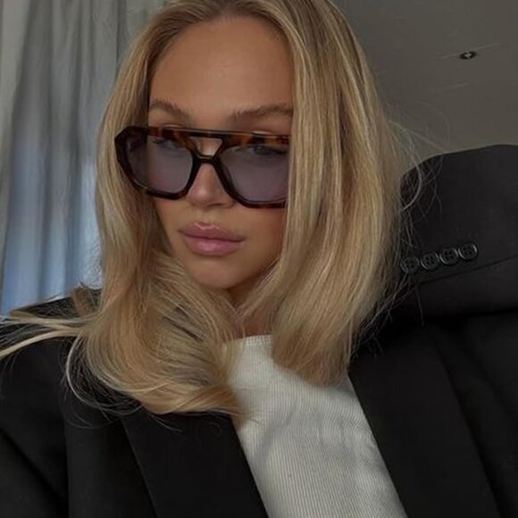 Light grey aviator sunglasses - Picture 4 of 6